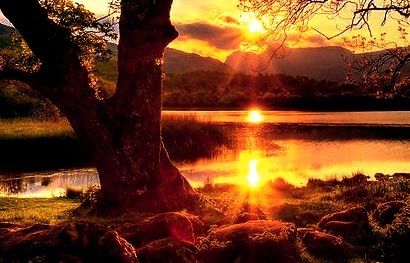 Sunset, Lake District, Cumbria, England
