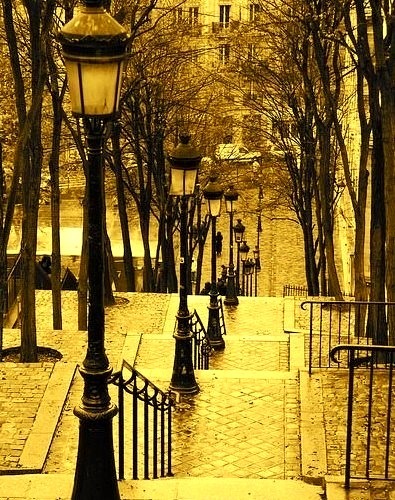 Lantern Stairs, Montmartre, Paris, France